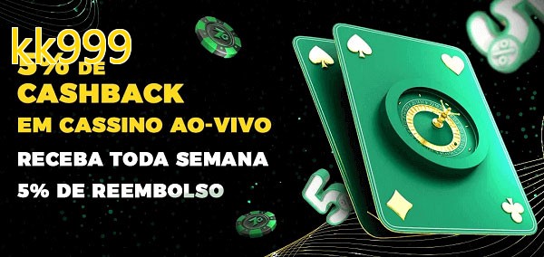 Promoções do cassino ao Vivo kk999